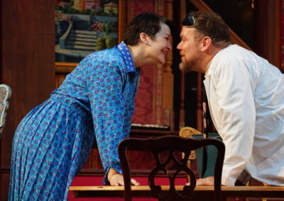 Acting Artifact 19 Barbara Zahora (Penny) and Scott Westerman (Paul)_You Can't Take it With You at Oak Park Festival Theatre_2018